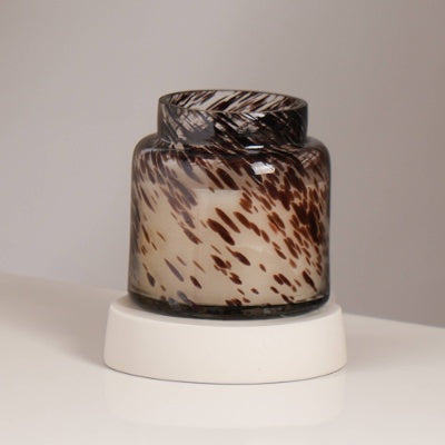 Splatter Pastel Glow Candle Elegant  Aromatic Wax Candle For Home  Office Long-Lasting Burn & Soothing Fragrance Perfect For Relaxation, DEcor  Gifting